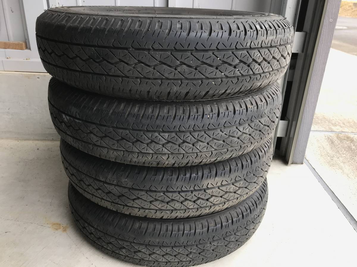 ブリヂストン タイヤ K305 145R12 LT 6PR 4本 中古 軽トラ 軽バン 送料