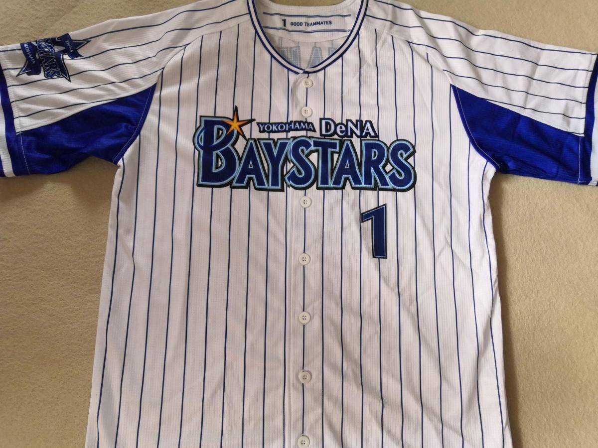 新品，本物保証 横浜DeNAベイスターズ サイズ L 桑原 背番号1 応援ユニフォーム(応援ユニフォーム、ウエア)｜売買されたオークション情報、yahooの商品情報をアーカイブ公開 - オークファン 応援ユニフォーム、ウエア