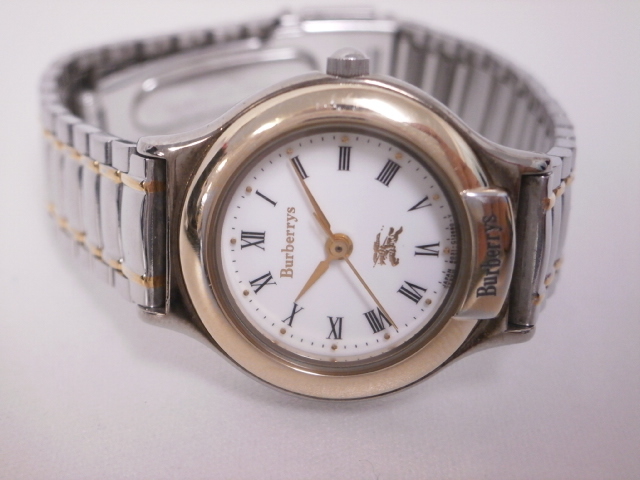 稼動品　Burberry バーバリーズ　ゴールド　アンティーク　白文字盤　腕時計 gn-4-s」バーバリー (は行) バーバリー Yahoo!オークション の落札相場