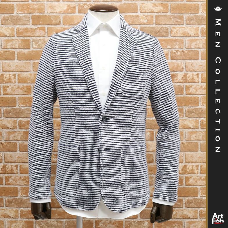  1円/18秋冬/barassi MILANO/46 M サイズ/アンコン ニットジャケット アクリル綿 伸縮 リラックス バラシ /白&times;紺/y164/(ウエア)｜売買されたオークション情報、yahooの商品情報をアーカイブ公開 - ウエア