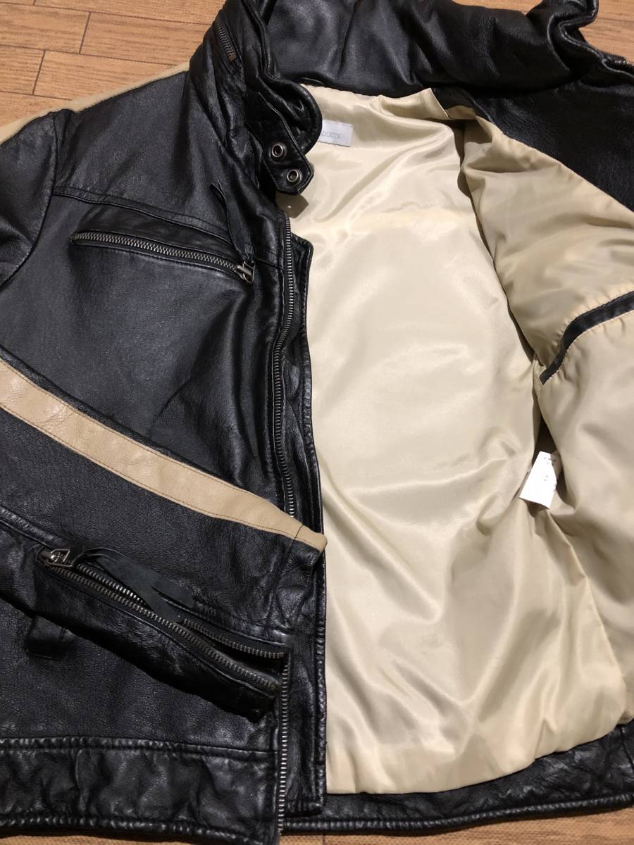 Y'2 シングルレザー ライディングJKT 良品 Mサイズ 身長165-169cmくらいの方に
