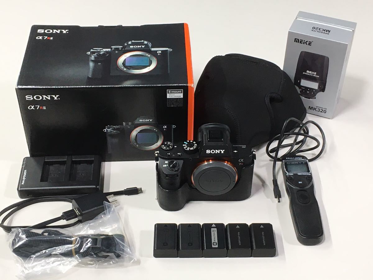 α7RII ボディ ILCE-7RM2 バッテリー 5本 おまけ付 SONY ソニー フル