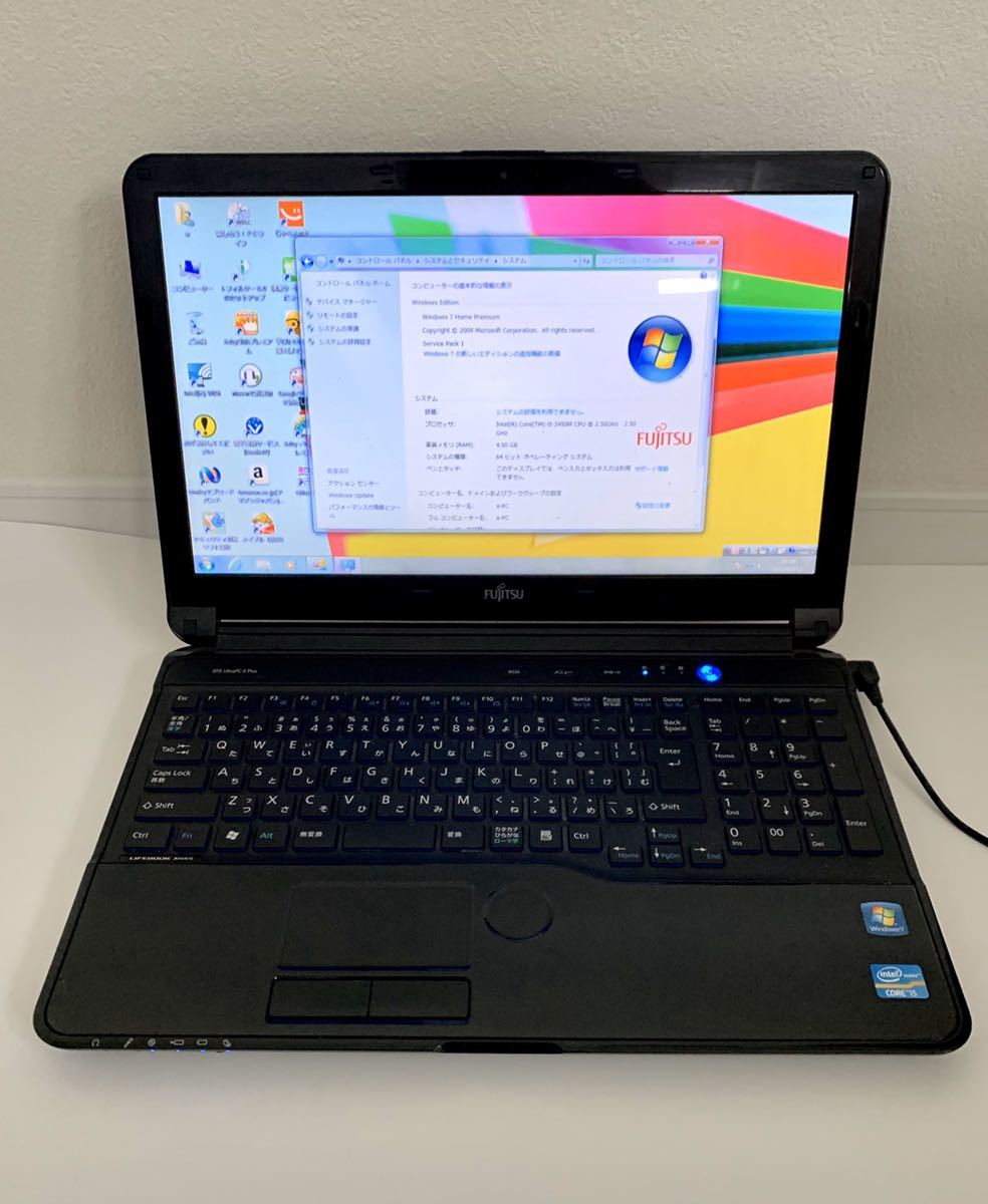 FUJITSU LIFEBOOK AH54/G ジャンク Corei5-2450M@2.50GHz 640GB/4GB