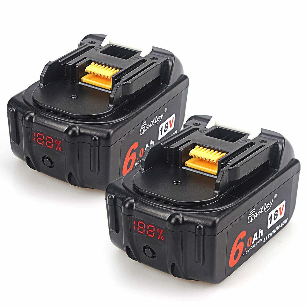 【超激得，2026】 １円スタート 2個セット BL1860B ％ 18V 6.0Ah 6000mah 高性能SONY製セル搭載 マキタ互換バッテリー BL1830 BL1840 BL1850 対応 ％残量表示(電動工具)｜売買されたオークション情報、yahooの商品情報をアー その他