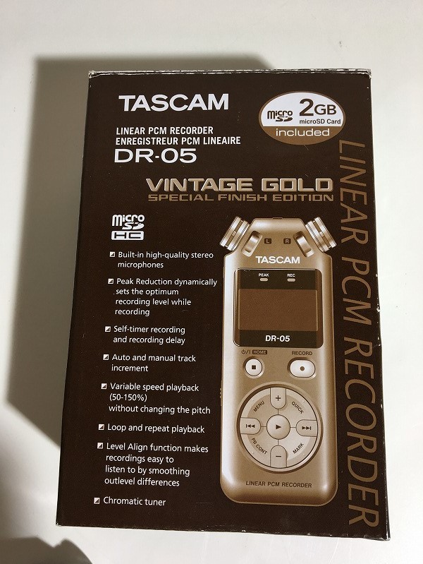 リニアPCMレコーダー TASCAM DR-05 (日本) VER3 version DR オーディオ