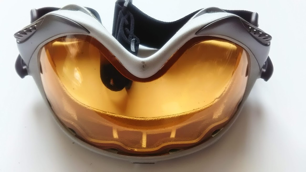 【ジャンク品】【未使用品】オークリー　スキー・スノーボードゴーグル　WISDOM SNOW 　satin　silver/persim mon Lens オマケあり_7