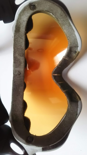 【ジャンク品】【未使用品】オークリー　スキー・スノーボードゴーグル　WISDOM SNOW 　satin　silver/persim mon Lens オマケあり_8