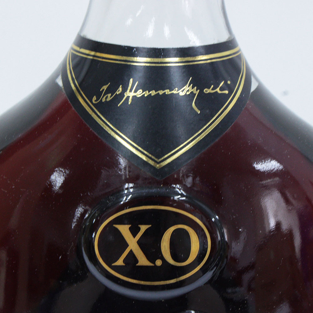 □ 酒 ヘネシー XO 金キャップ マグナムボトル クリアボトル