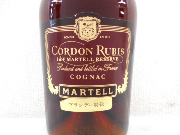 マーテル CORDON 700ml RUBIS MARTELL COGNAC 未開栓 40% コルドン