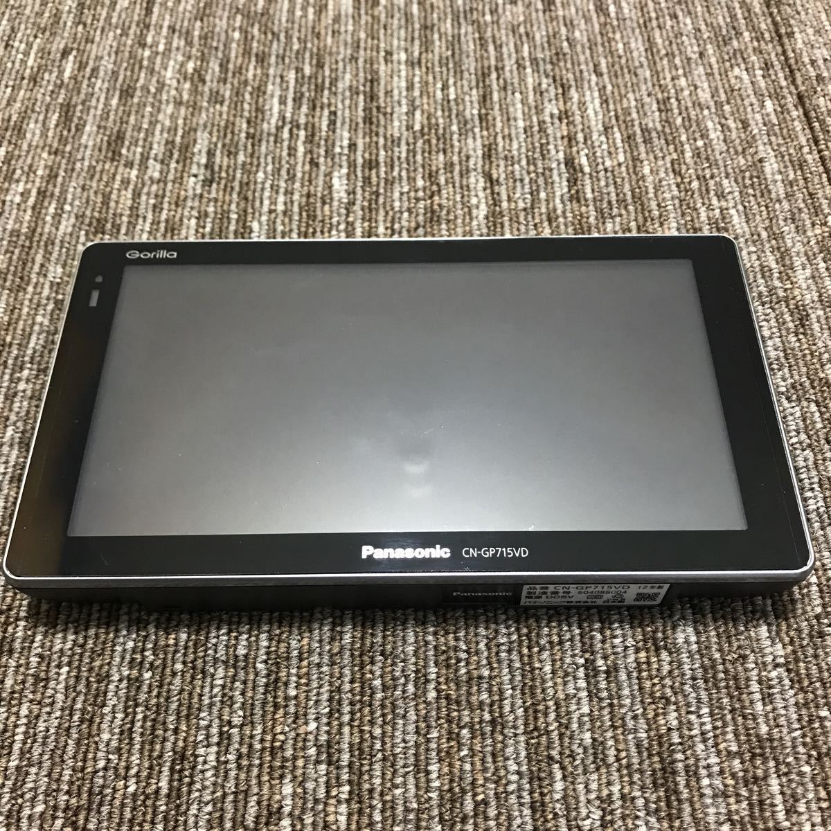 Panasonic Gorilla CN-GP715VD ポータブルナビ 動作品 Gorilla