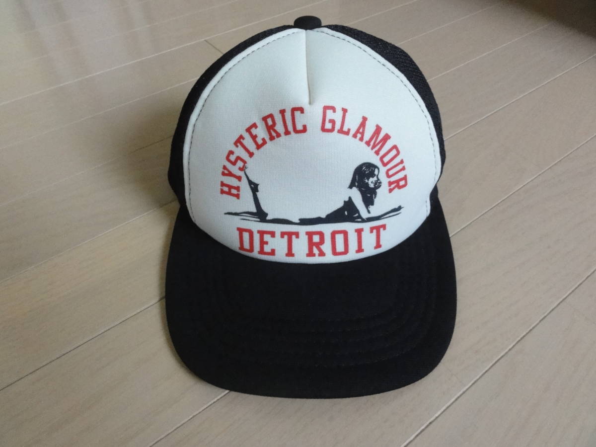 全国無料，新品 HYSTERIC GLAMOUR メッシュキャップ DETROIT 白黒(男性用)｜売買されたオークション情報、yahooの商品情報をアーカイブ公開 - オークファン 男性用