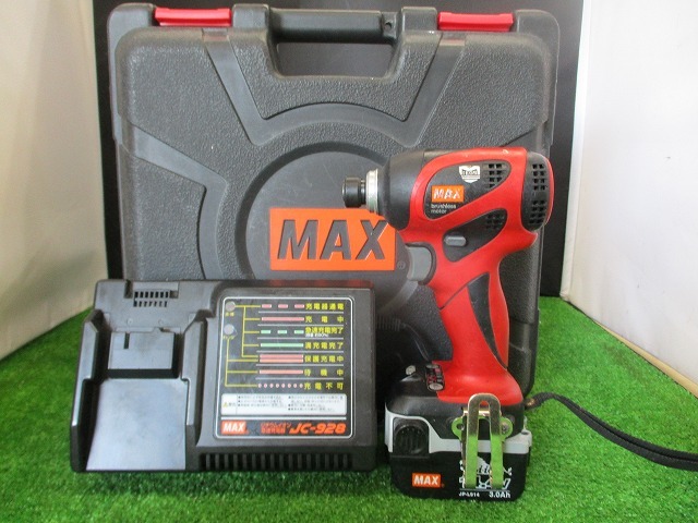  在庫処分 品 MAX マックス 14.4V 3.0Ah&times;1 充電式 ブラシレスインパクトドライバ PJ-ID143(本体)｜売買されたオークション情報、yahooの商品情報をアーカイブ公開 - オークファン インパクトドライバ