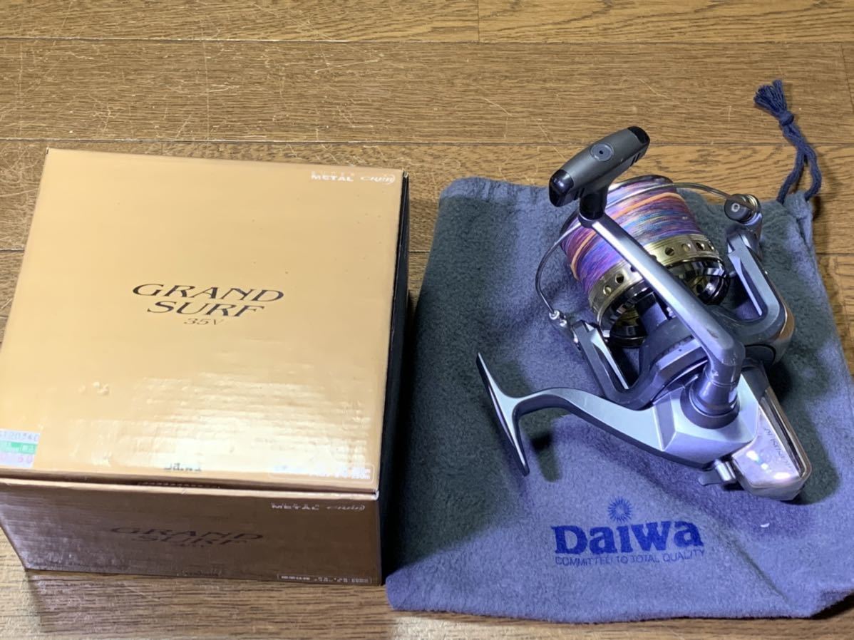 ダイワ スピニングリール グランドサーフ 35V リール グランドサーフ35 | - (投げ&frasl;遠 ダイワ(DAIWA) 本体 メルカリ 値下げしました。ダイワ グランドサーフ35V（極細仕様）籠定スプール ダイワ(Daiwa) 楽天ブログ