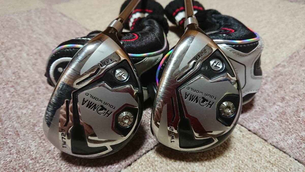 HONMA ホンマ TW727UT VIZARD85S 19度22度 ２本セット ホンマ TOUR WORLD TW727 ユーティリティ 19°/22° VIZARD UT85 ツアー