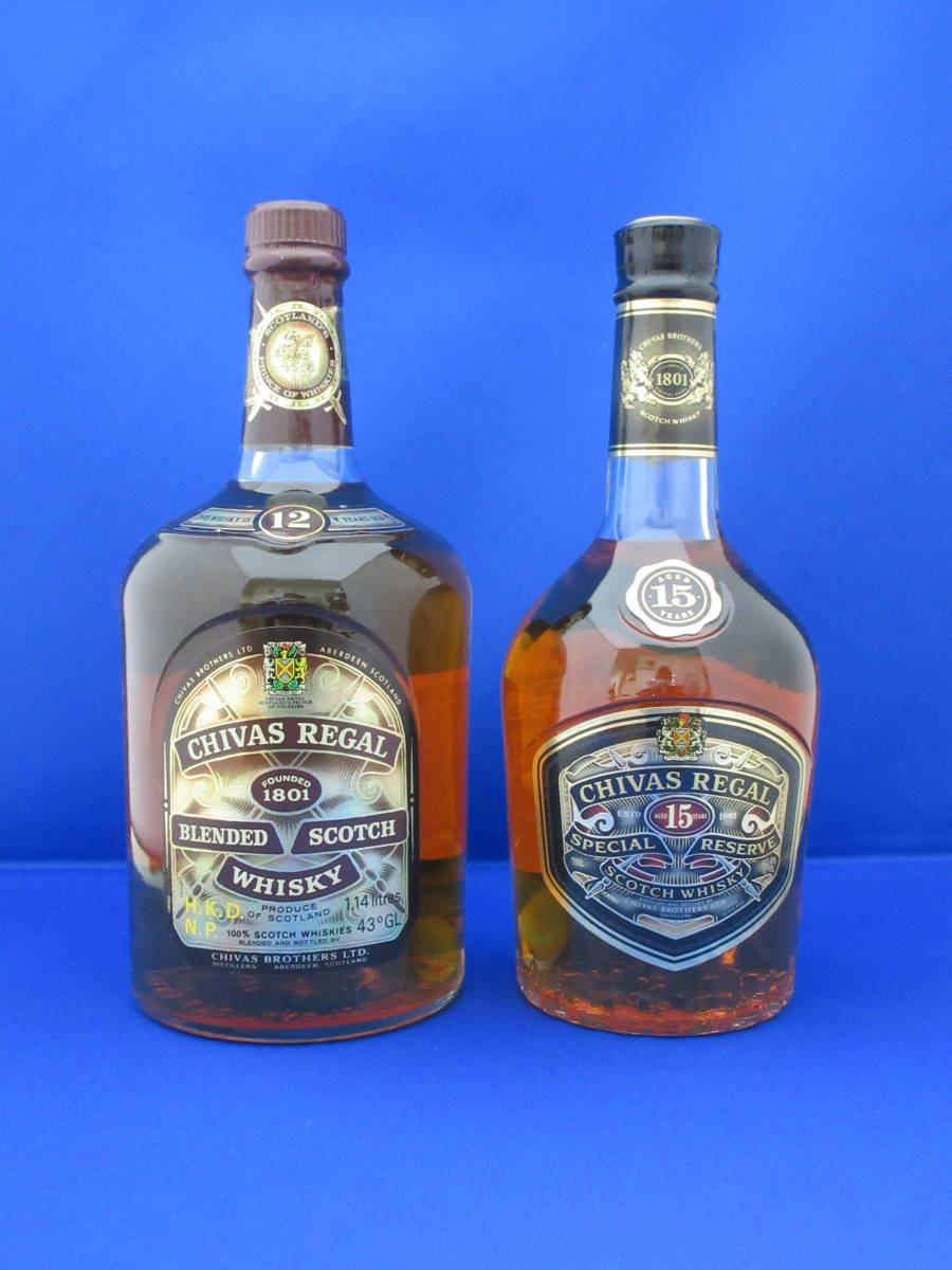 シーバスリーガル 15年 750ml ・12年 1140ml 【2本セット】 CHIVAS REGAL シーバスリーガル 15年 750ml・12年 1140ml / 43% 2本