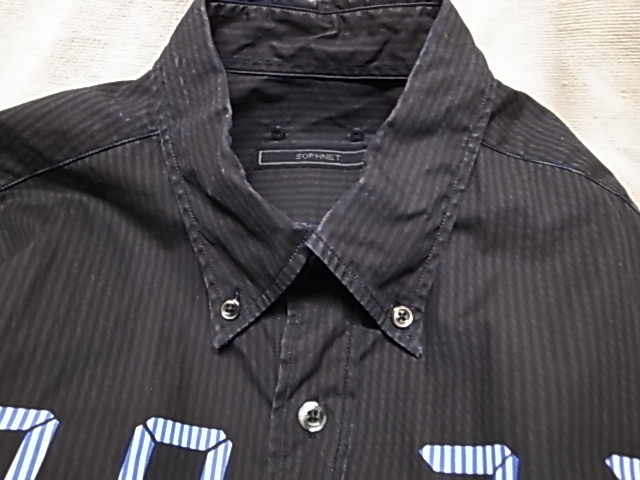 ☆ソフネット SOPHNET.×宮島達男 18AW DYED COUNTER B.D SHIRT 長袖