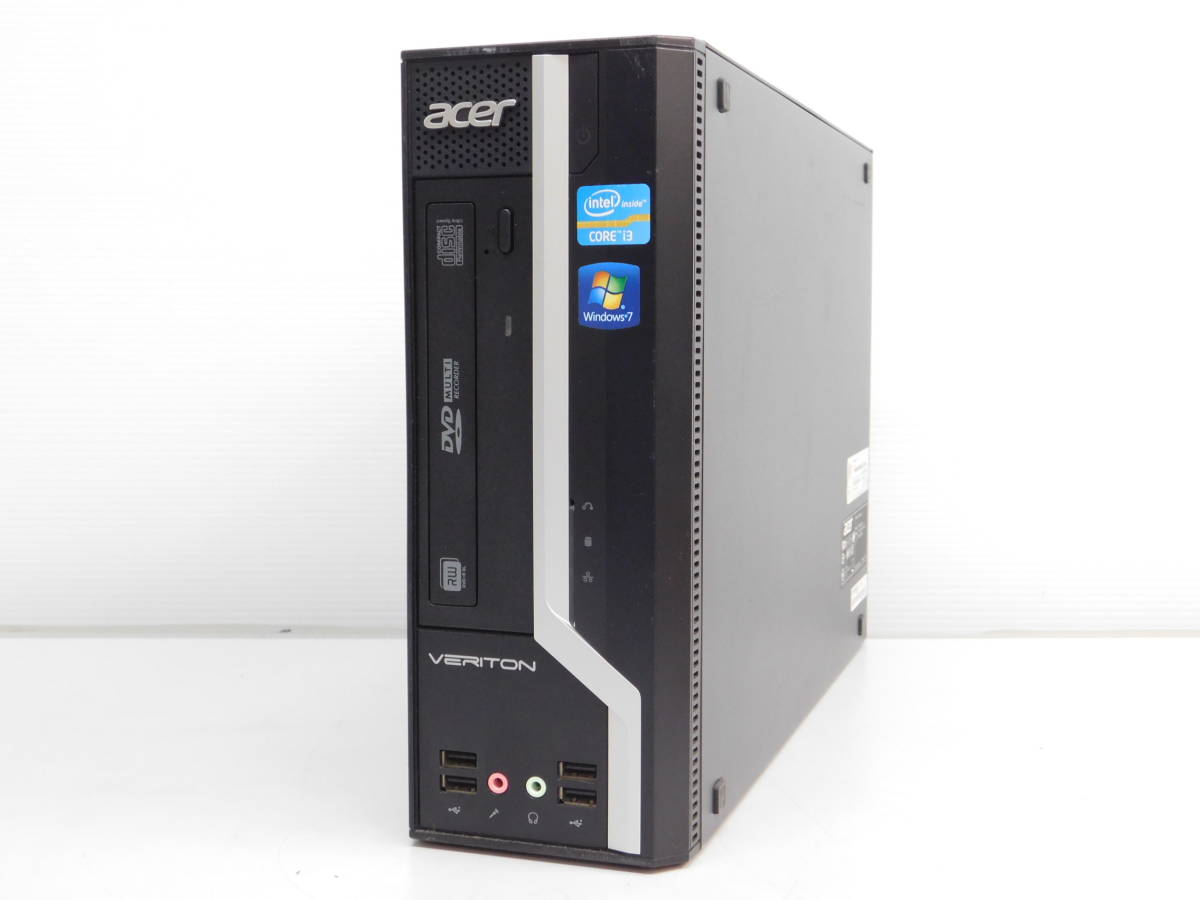 Acer Veriton X4610 Corei3 2120 3.3GHz メモリ4GB HDD500GB DVDマルチ 
