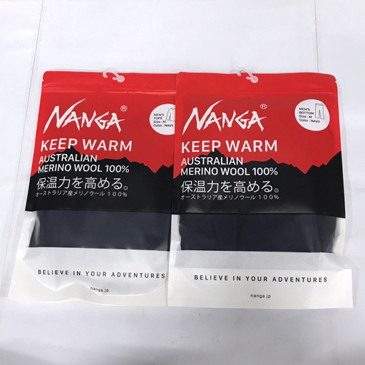 格安，爆買い 1円 同様 ナンガ 高機能アンダーウェア メリノウール上下セット メンズ 紺 Mサイズ(インナーウエア)｜売買されたオークション情報、yahooの商品情報をアーカイブ公開 - オークファン その他