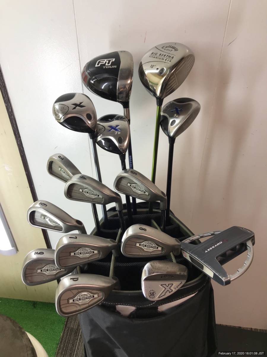【最安値，HOT】 メンズフルセット Callaway 全てキャロウェイ製品 豪華15本セット キャロウェイキャディバッグ付 上昇志向の方に(セット)｜売買されたオークション情報、yahooの商品情報をアーカイブ公開 - オ 男性右きき用