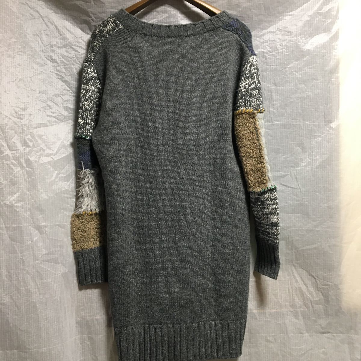 ☆ John Galliano ジョンガリアーノ ビッグ 切替パッチワークロング  