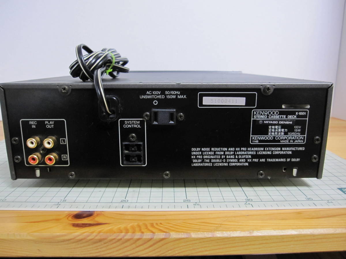 KENWOOD /ケンウッド カセットデッキ X-1001 KENWOOD ケンウッド X