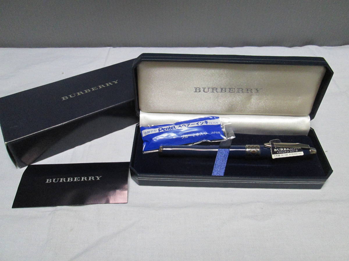 Burberry バーバリー 万年筆 14K 585 イズリントンシリーズ Burberry