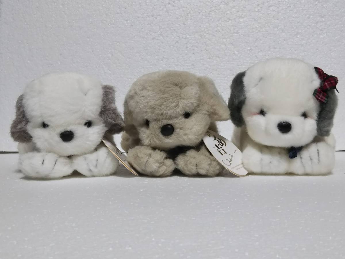 美品1983年 うめ吉 あやか ぬいぐるみ マスコット 約14cm 犬 