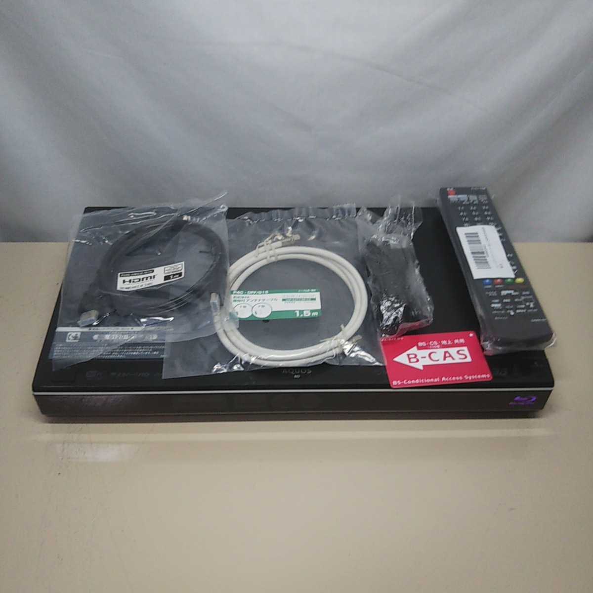 売り出し正本 BDレコーダー SHARP BD-W510 リモコン 訳あり W録 W