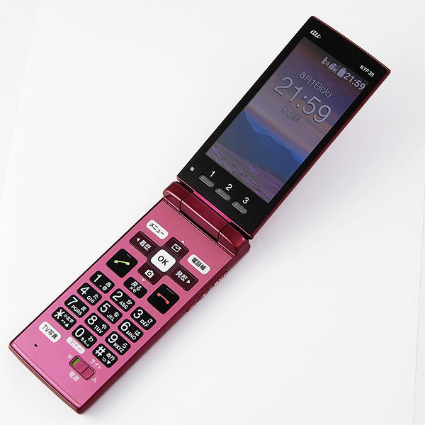 au KYOCERA 京セラ KYF38 かんたんケータイ ガラケー◇判定〇 [N3565