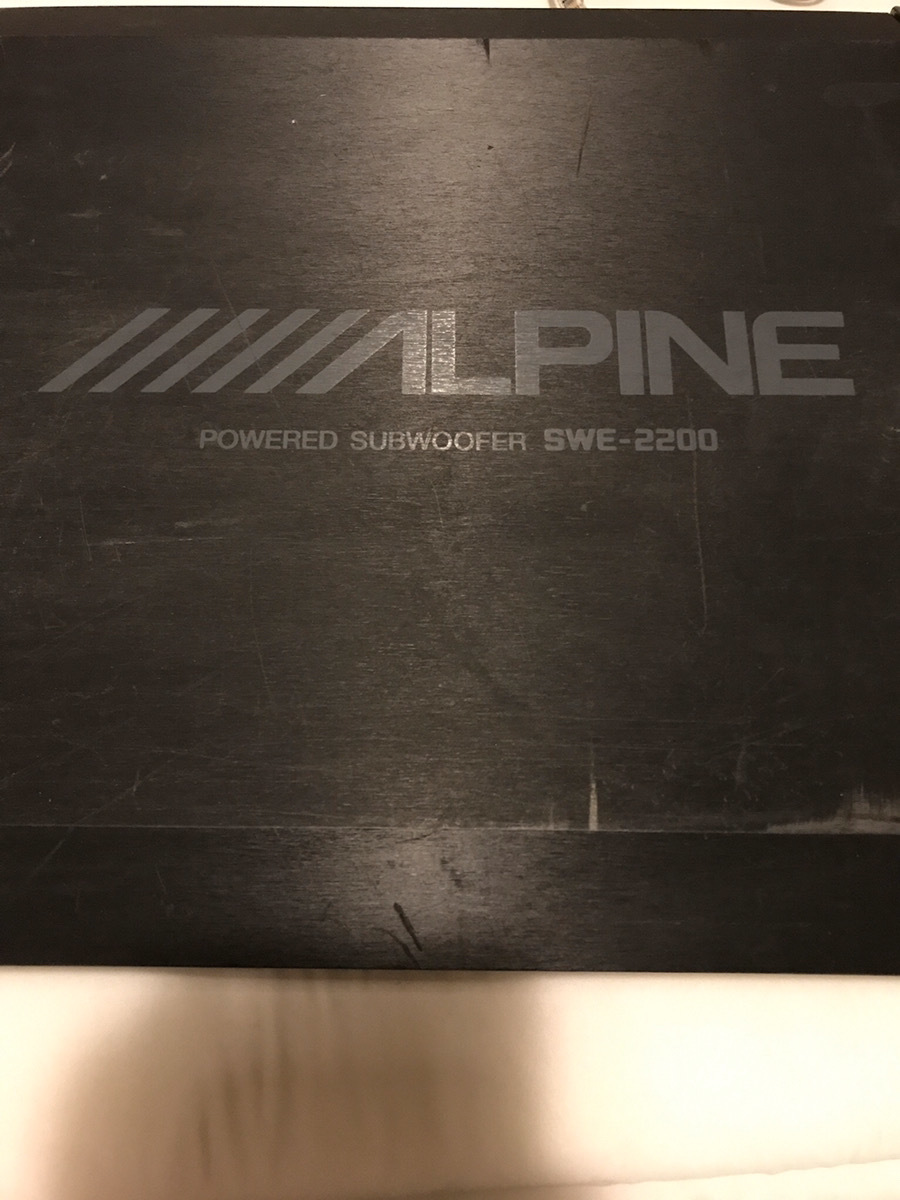 ALPINE SWE-2200 アルパイン パワードサブウーファー サブウーファー 