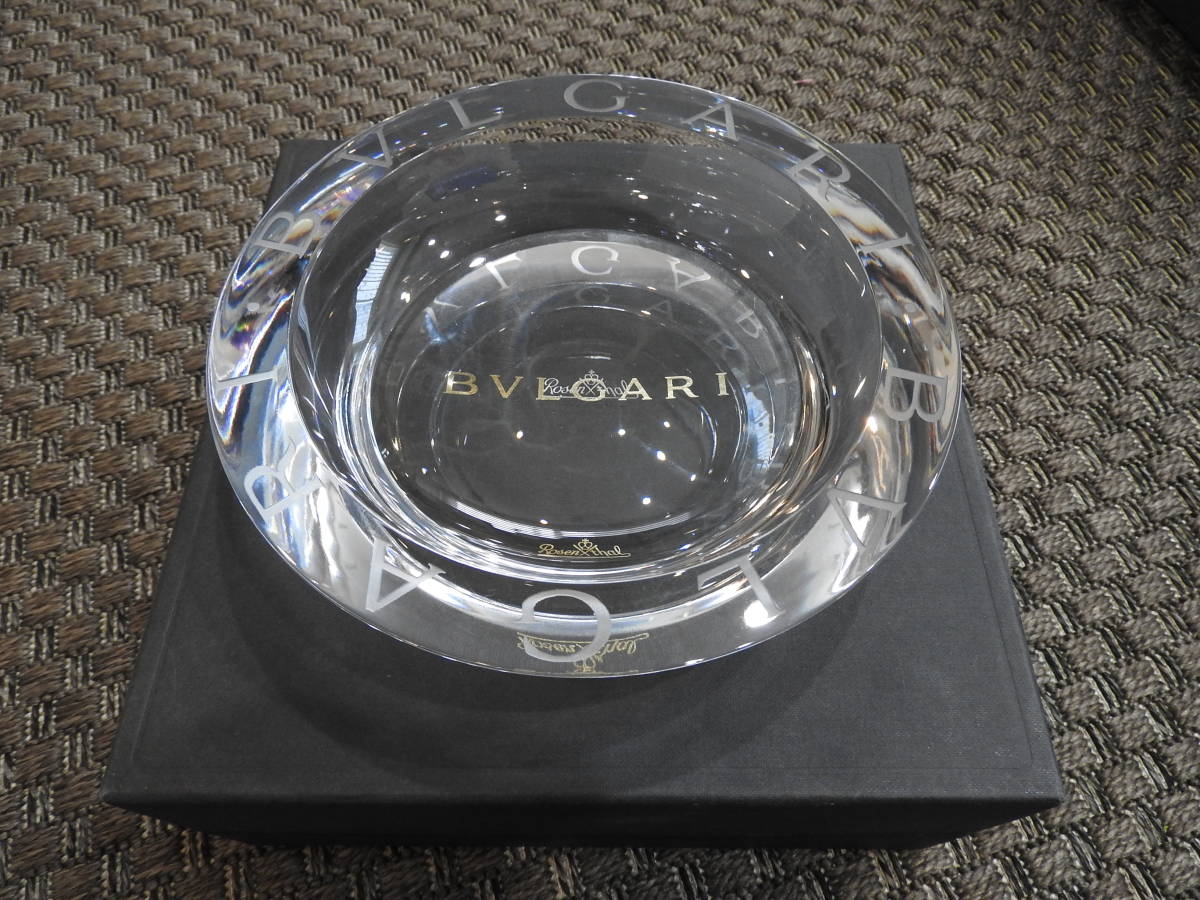 BVLGARI　Rosenthal　小物入れ　灰皿 BVLGARI ブルガリ Rosenthal ローゼンタール 20cm 大 円型 灰皿