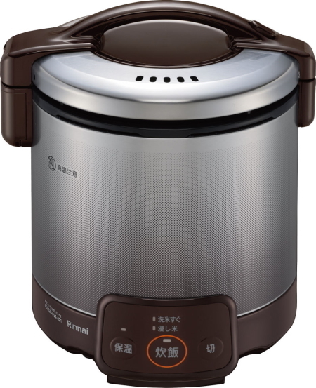 都市ガス リンナイ 家庭用ガス炊飯器 0.9L 1～5合 ジャー付 RR-