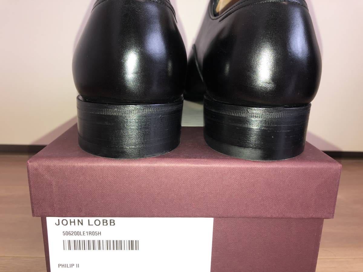 新品】JOHN LOBB Philip2 フィリップ2 UK5 Black Oxford Calf