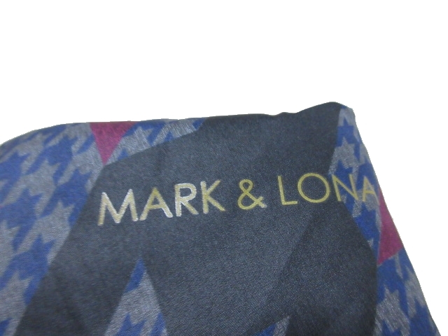 新品 MARK&LONA マーク＆ロナ 総柄 ネックウォーマー スヌード ネック
