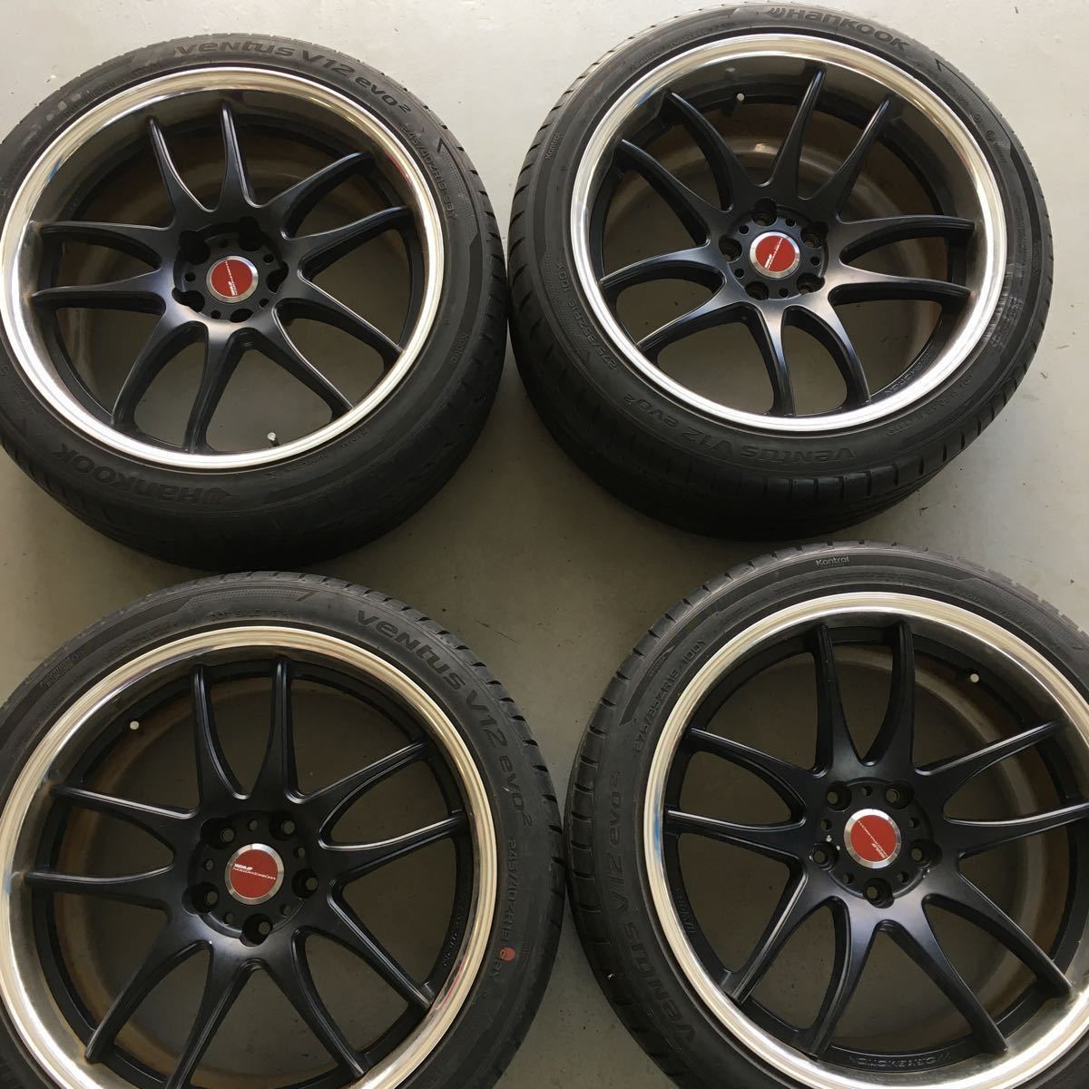  WORK WORK EMOTION 245/40R19 275/35R19 タイヤ付 4本セット(ラジアルタイヤ)｜売買されたオークション情報、yahooの商品情報をアーカイブ公開 - オークファン 5穴