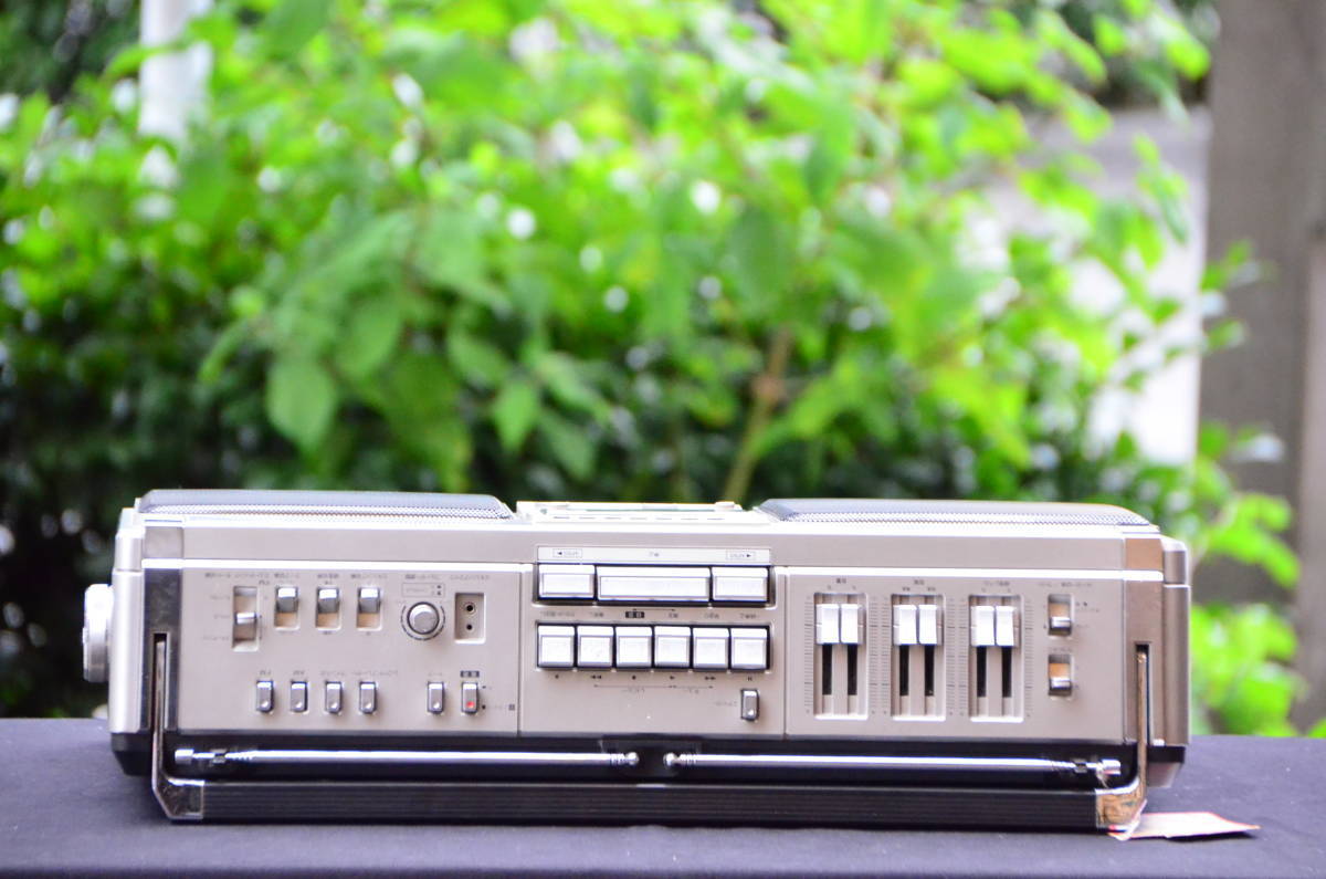 SHARP シャープ ラジカセ 2026年最新Yahoo!オークション サーチャーの中古品・新品 -シャープ 昭和レトロ GF-505ST ザ・サーチャー GF-808 希少品 エコー＆グライコ ミキシング ザサーチャー ザ・サーチャーW 505st(ラジカセ)の中古品