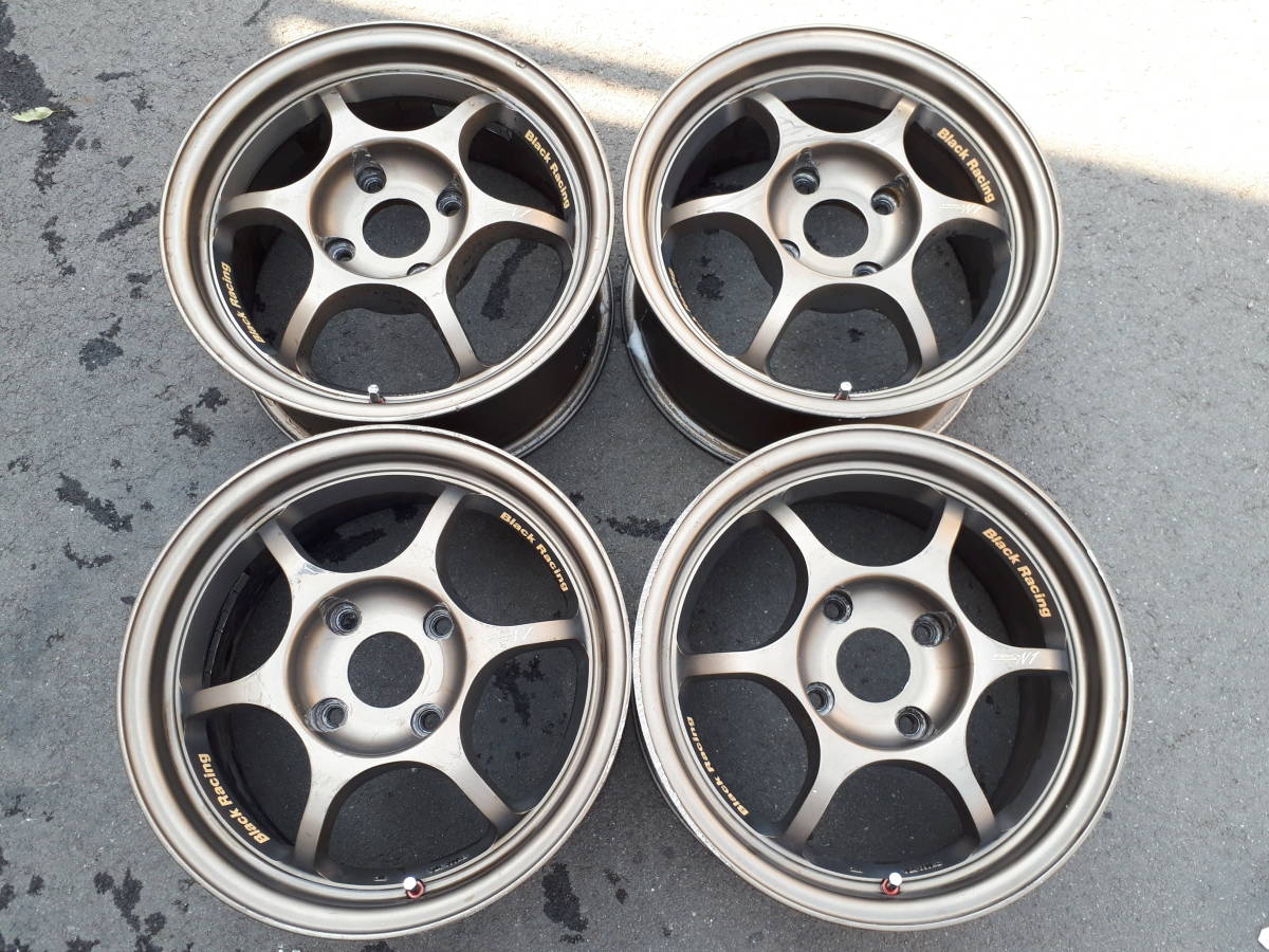 【限定SALE，高品質】 ブラックレーシング Black Racing PRO N1 PCD114.3 4穴 15&times;7J+44 ドリ車 旧車 4本セット 手渡し対応可(社外品)｜売買されたオークション情報、yahooの商品情報をアーカイブ公開 - オークファン 4穴