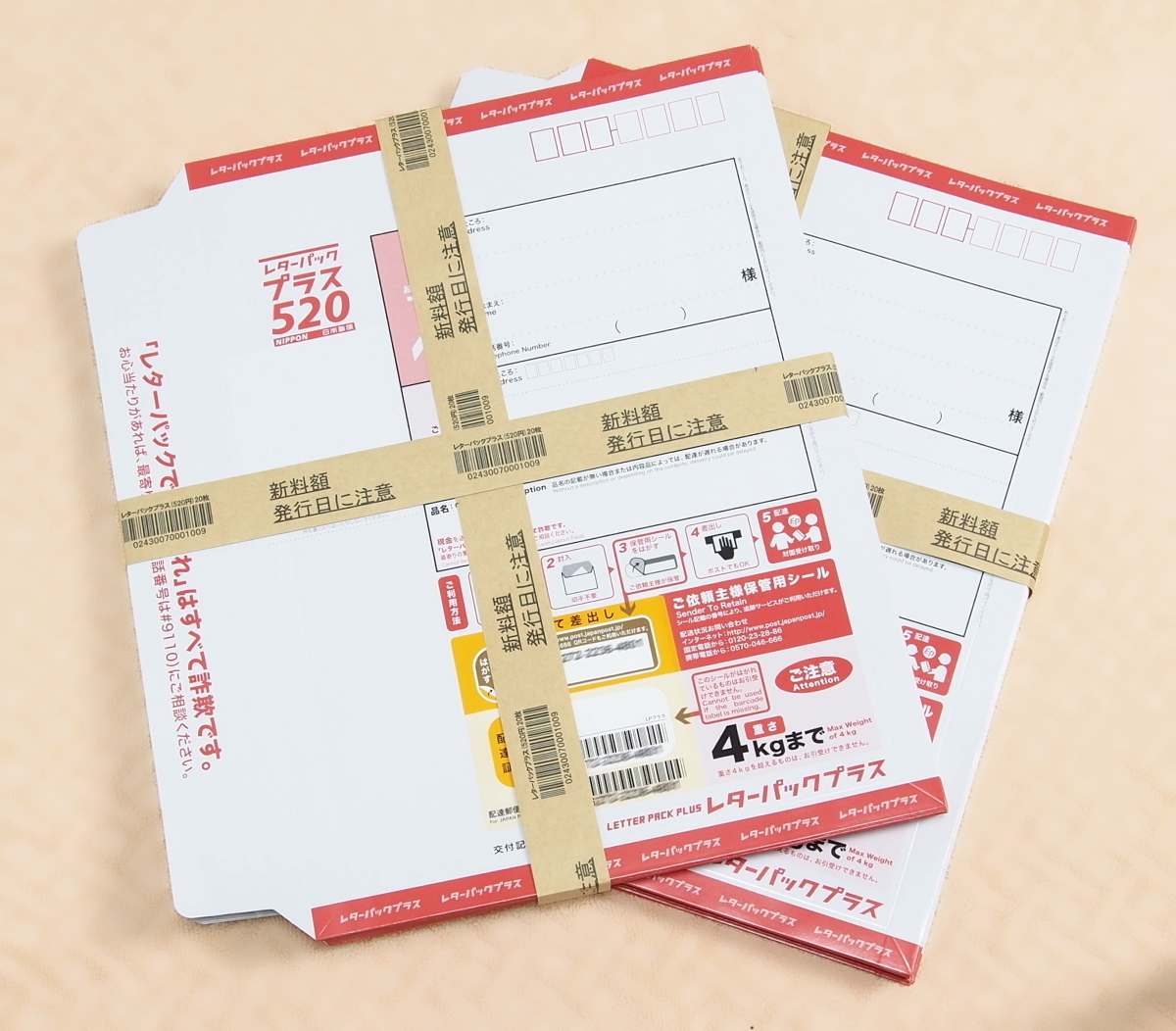 レターパックプラス 30枚 レターパックプラス（600円）（20部セット