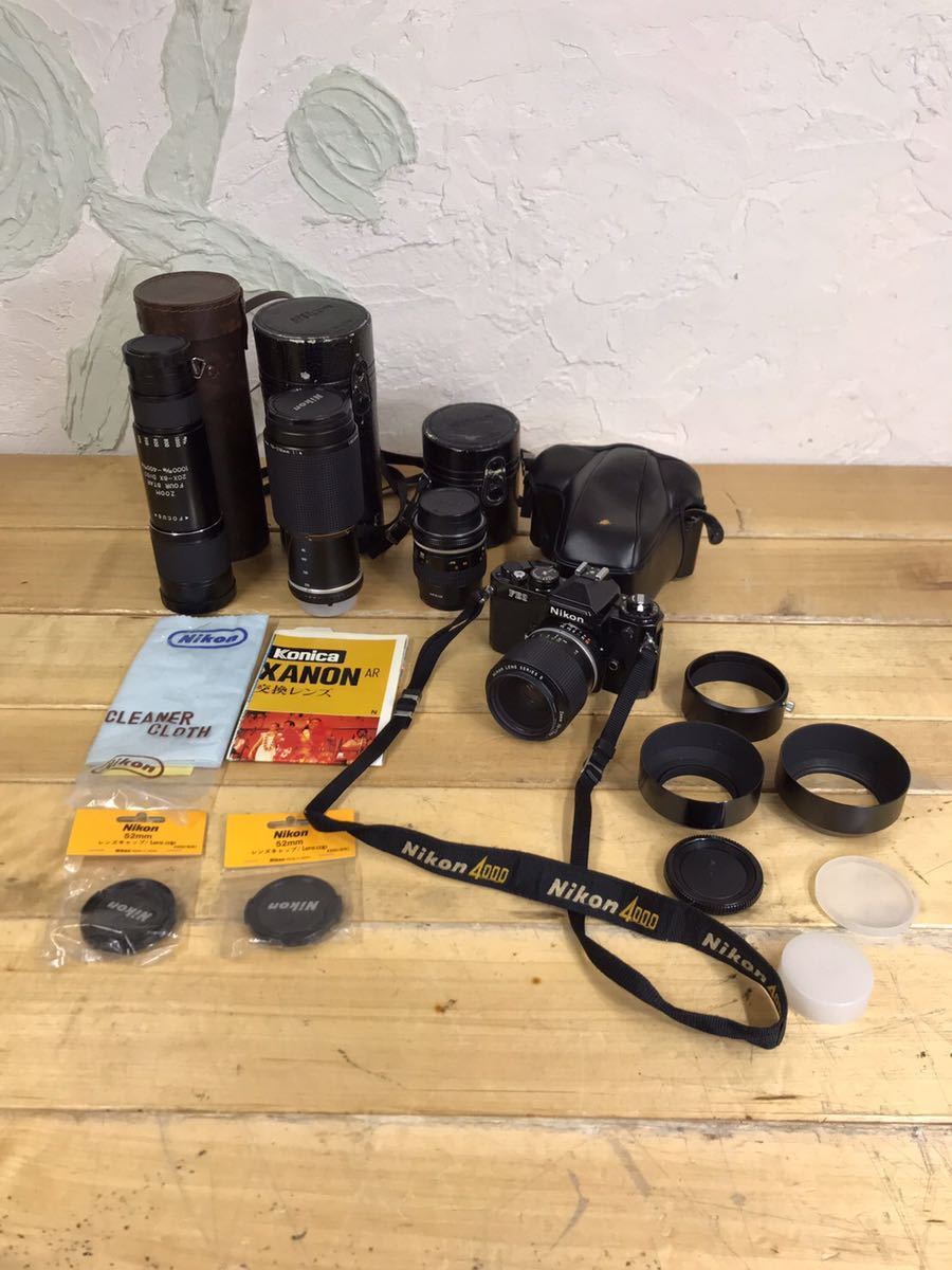 Nikon ニコン FE2 カメラレンズ 付属品有り 望遠 レンズ付き フル