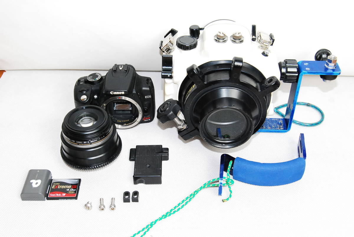 新作登場，限定SALE 現状渡し Canon キャノン EOS Kiss Dijital N/MACRO EF-S 60mm 1:2.8/Zillion ジリオン 水中カメラハウジング/ズームギア 他セット(その他)｜売買されたオークション情報、yahooの商品情報をアーカイブ公開 - その他