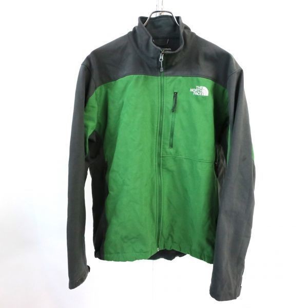 THE NORTH FACE ノースフェイス ソフトシェルジャケット フルジップ アウトドアグレー&times;緑 XL 1円スタート 最落なし 古着 I456(ジャケット、上着)｜売買されたオークション情報、yahooの商品情 男性用
