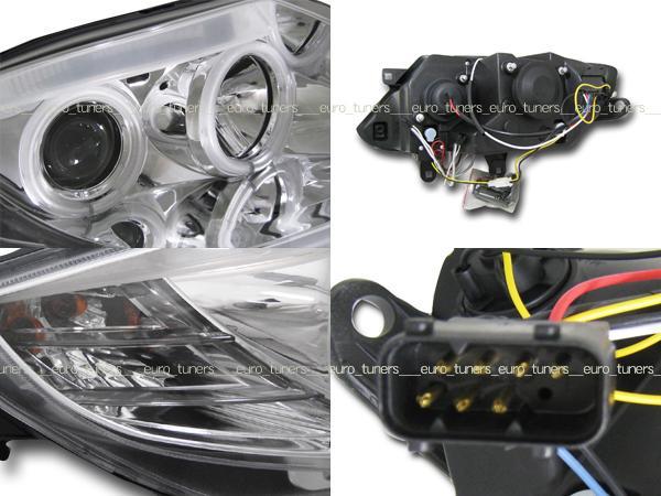 Z4 BMW E85 ブラック LEDイカリングプロジェクターヘッドライト ヘッド