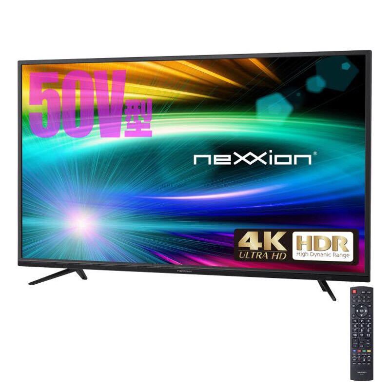 4K対応液晶テレビ50v型〈新品未開封〉 新品未開封 nexxion 50V型 HDR対応4K液晶テレビ FT-K5030B 【公式通販】