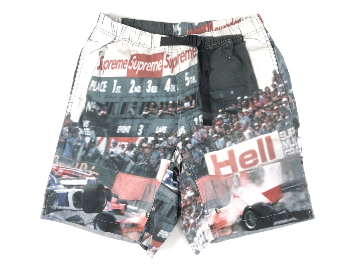 08-1390】☆未使用☆19ss Supreme Grand Prix Belted Short M ハーフ