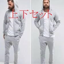新品，定番人気 1円 グレー Sサイズ NIKE ナイキ セットアップ スウェット パーカー ジョガーパンツ フレンチテリー 上下 セット スキニー ジャージ(ナイキ)｜売買されたオークション情報、yahooの商品情報を スウェット
