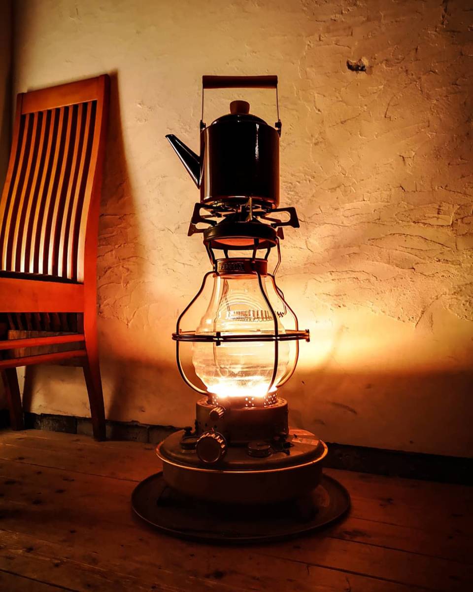 ニッセン(日本船燈) IS-3 フリージア／ゴールドフレーム 専用五徳 石油