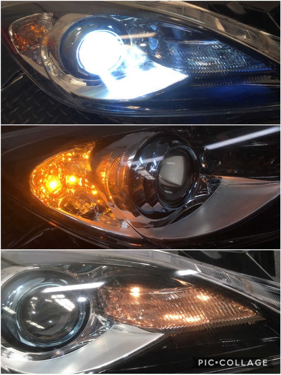 アクセラ HID 美品 マツダ BHN3-51040 純正左ヘッドライト 純正 前期