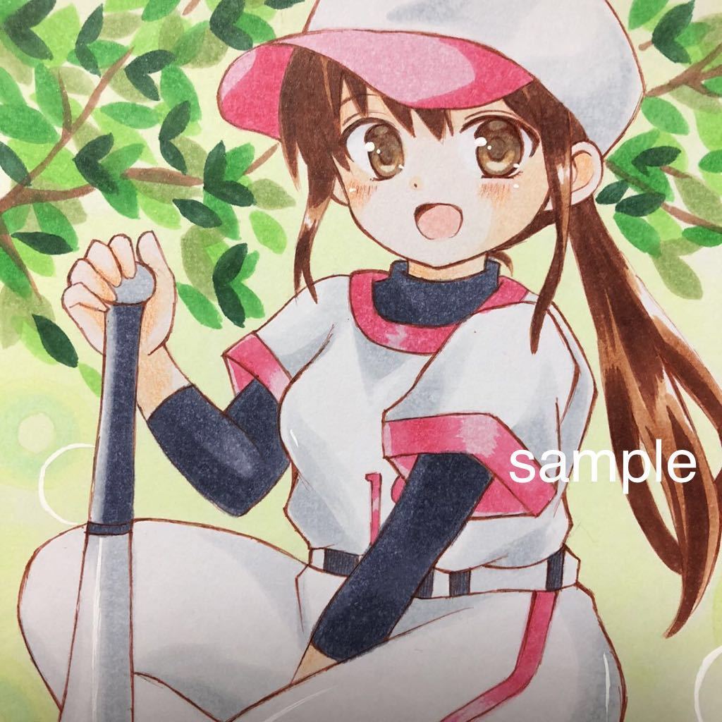オリジナルイラスト 野球少女 手描きイラスト 売買されたオークション情報 Yahooの商品情報をアーカイブ公開 オークファン Aucfan Com