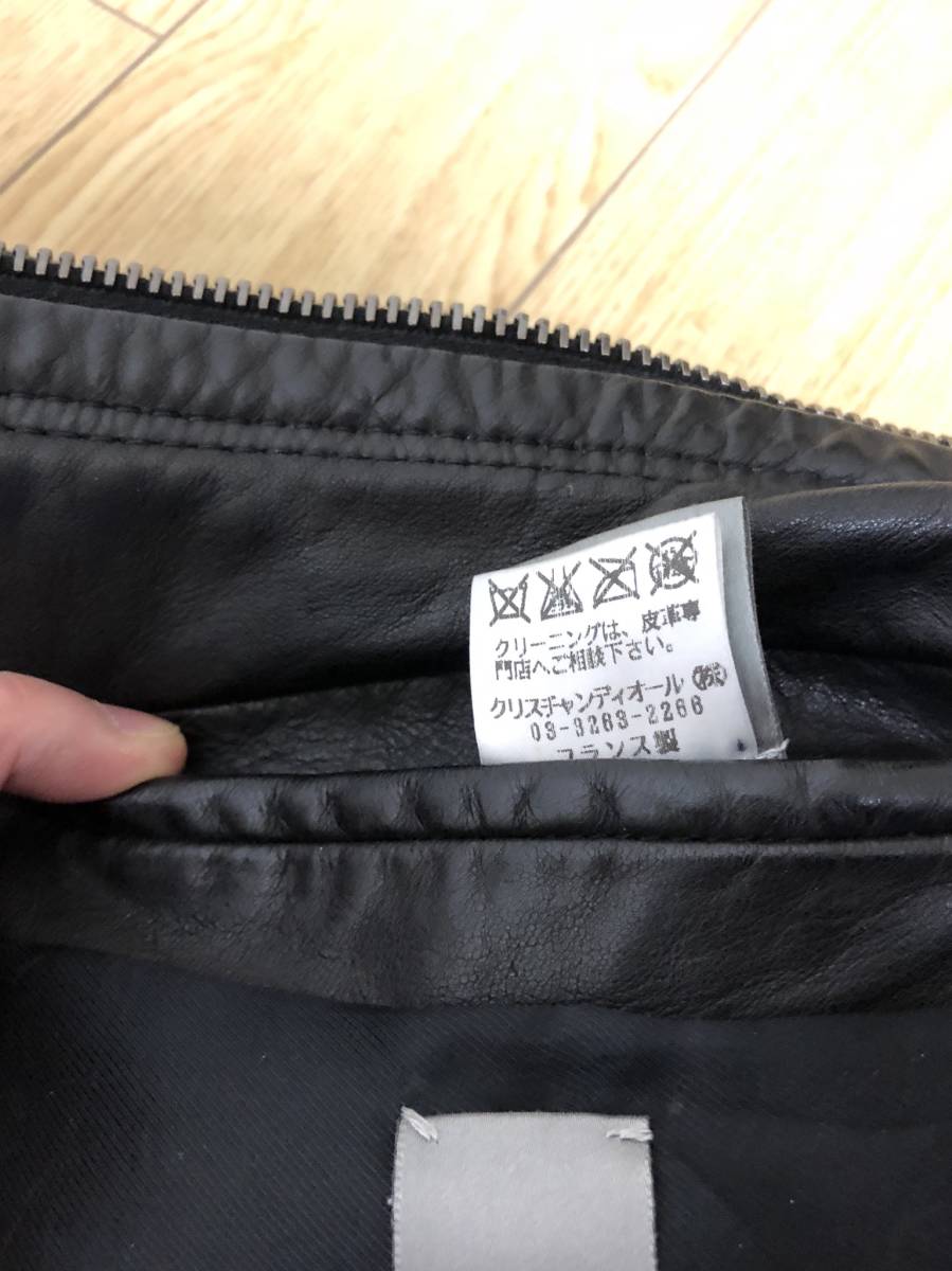 Dior homme Lzip レザーブルゾン ライダース ディオールオム エディ