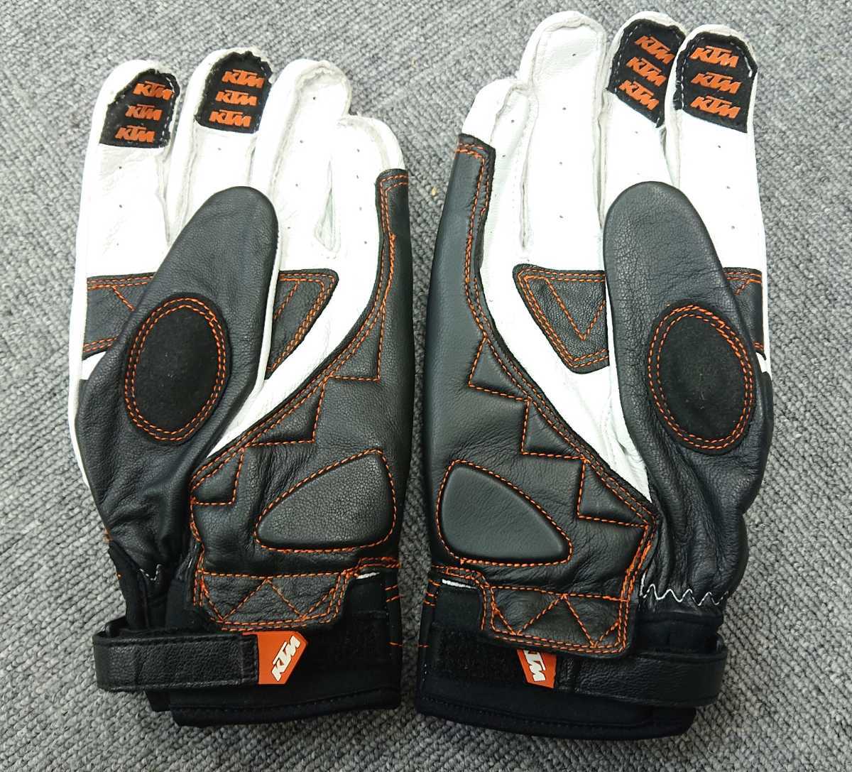 グローブ Lサイズ レザー KTM ブラック⁄オレンジ ブラック バイク